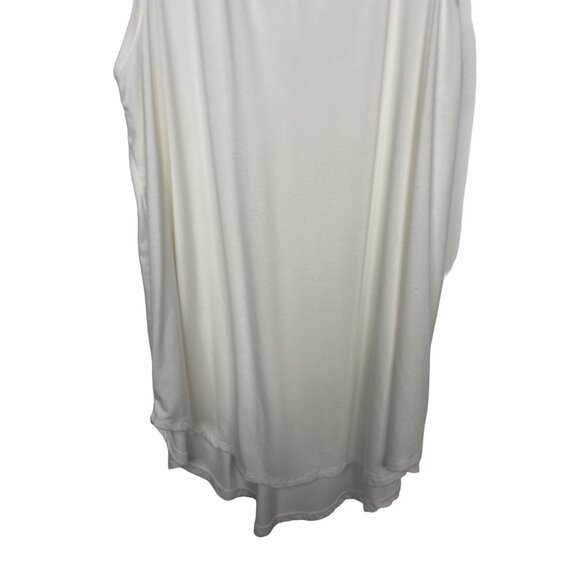 Adyson Parker Top Womens Sz XS Sleeveless V Neck Tank White Stretch Casual Work - Picture 3 of 12